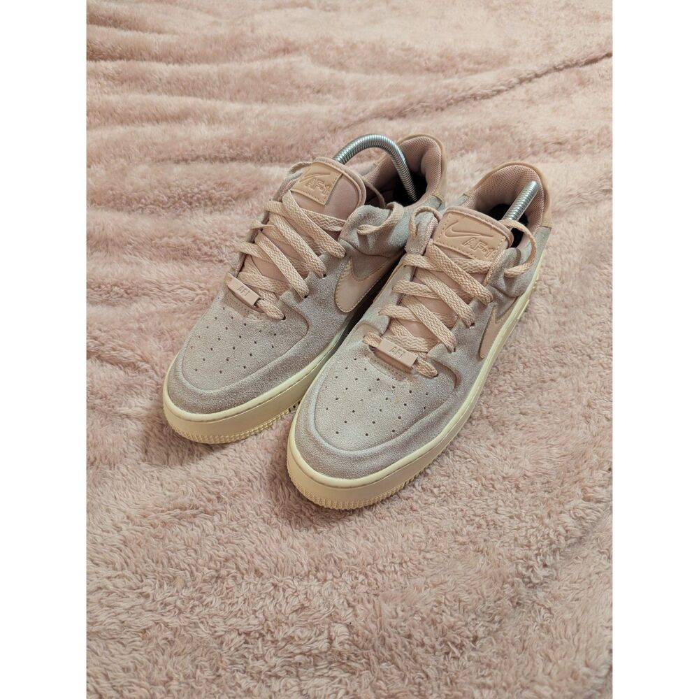 Nike Air Force 1 Sage Low Suede Platform Sneakers Womens Size 10